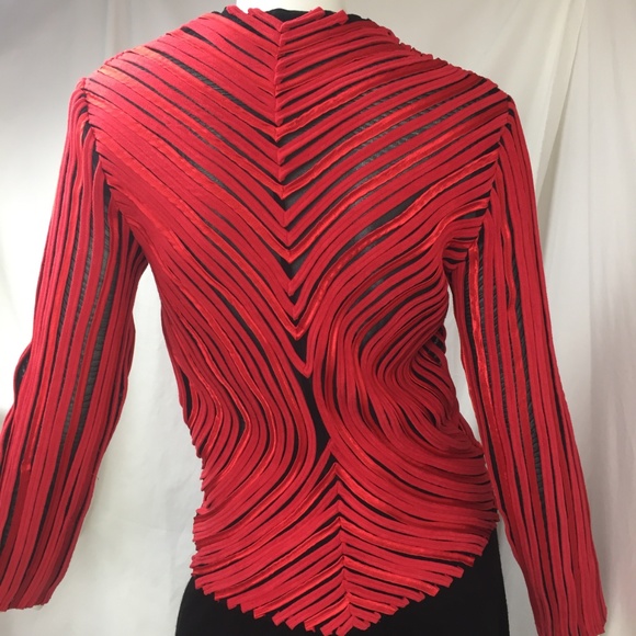 Alexandra Rosati 8 stretch ribbon zip jacket - Picture 3 of 8